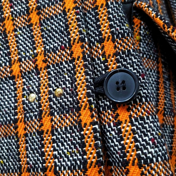 Marni Shearling Wool Check Plaid Toggle Coat - Picture 5 of 14